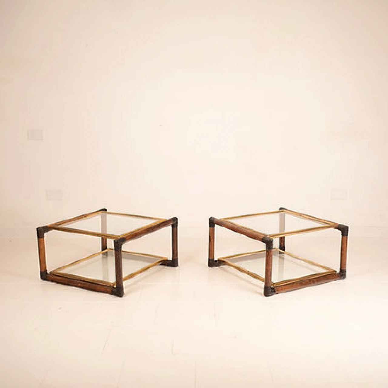 Pair of Marango bedside tables by Alberto Smania, 1960s 6