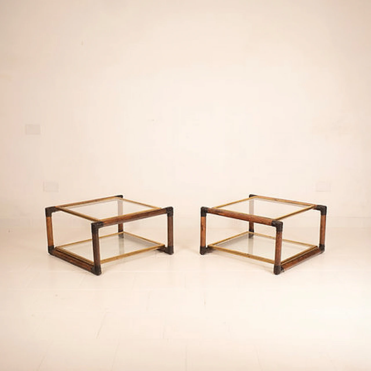 Pair of Marango bedside tables by Alberto Smania, 1960s 10