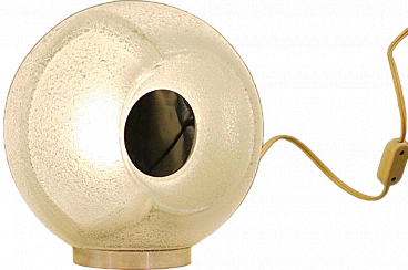 Circular table lamp in Murano glass with mirror, 1960s