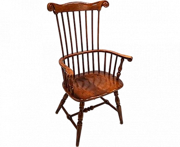Elm Windsor captain's armchair, late 19th century
