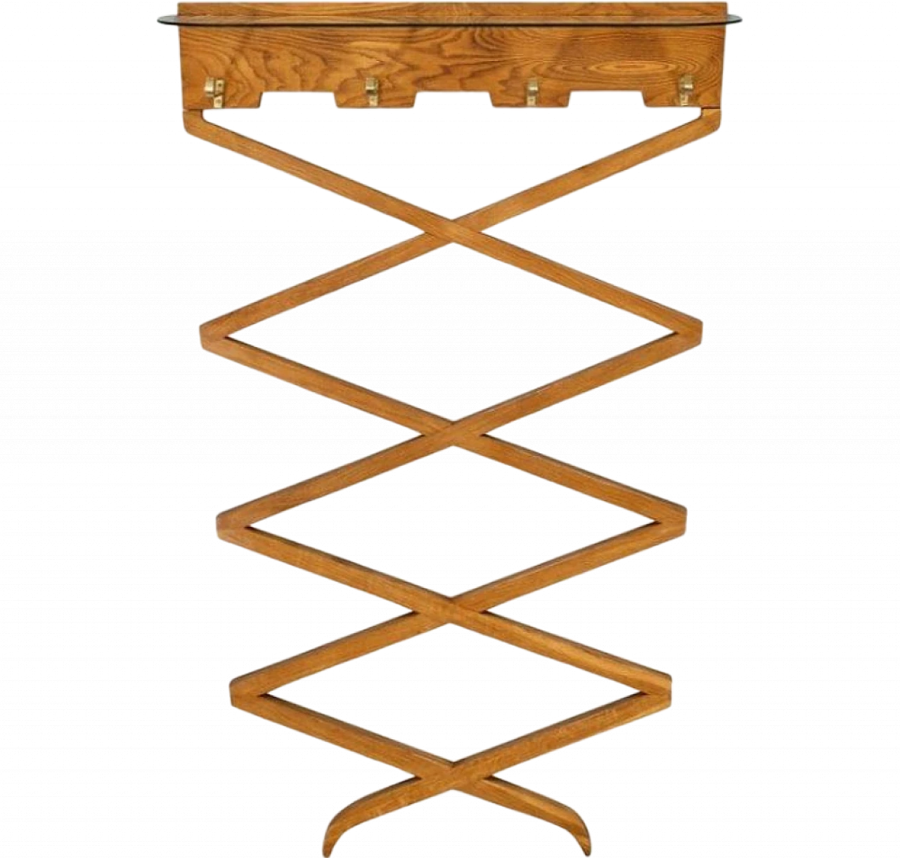 Clothes rack in walnut by Osvaldo Borsani for ABV, 1940s 8