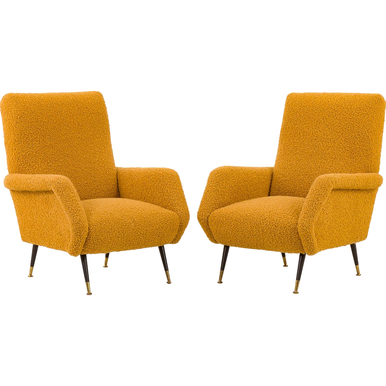 Pair of armchairs attributed to Gigi Radice for Minotti, 1950s 2