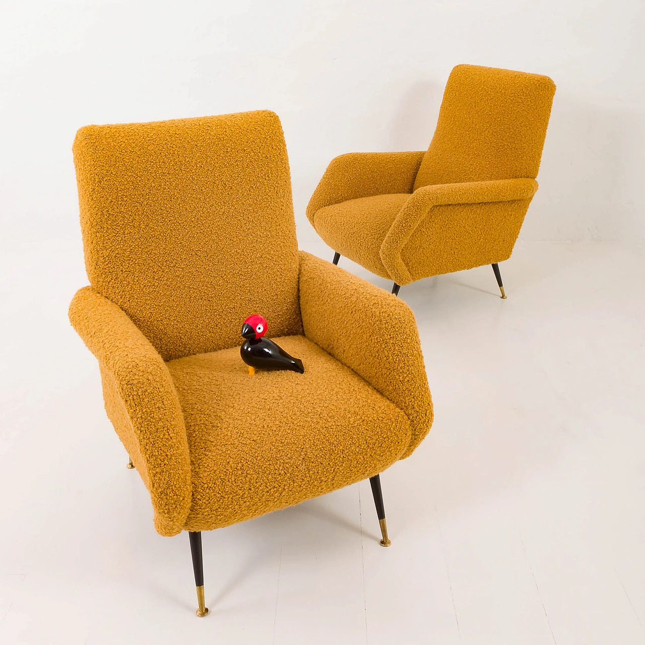 Pair of armchairs attributed to Gigi Radice for Minotti, 1950s 10