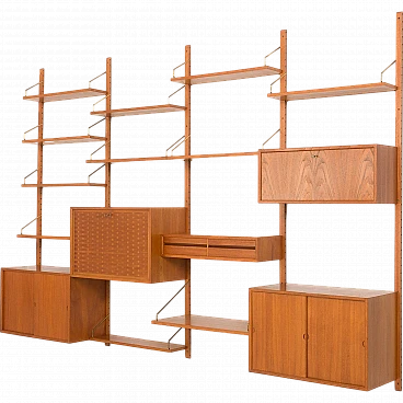 Modular teak bookcase by Poul Cadovius for Cado, 1960s