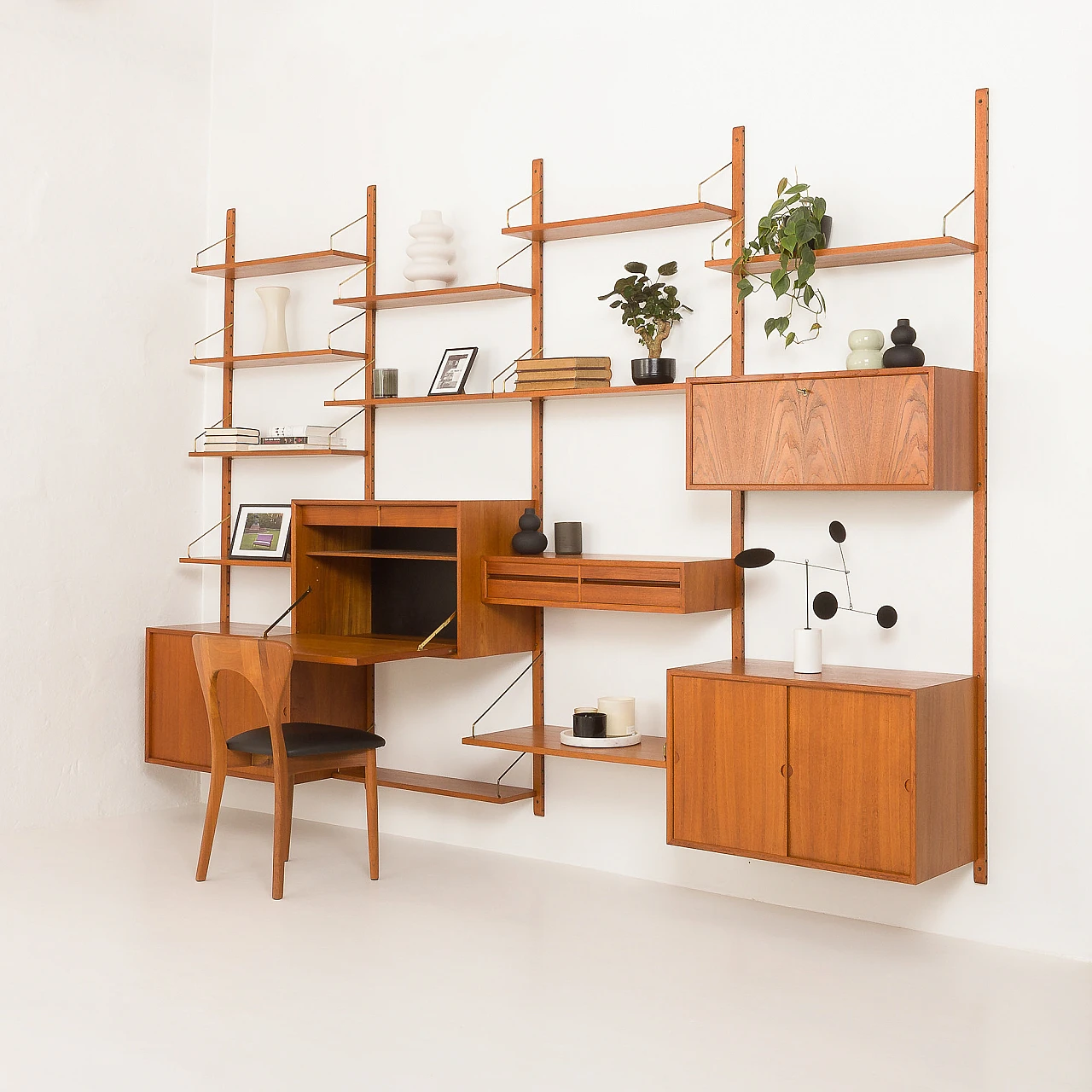 Modular teak bookcase by Poul Cadovius for Cado, 1960s 4