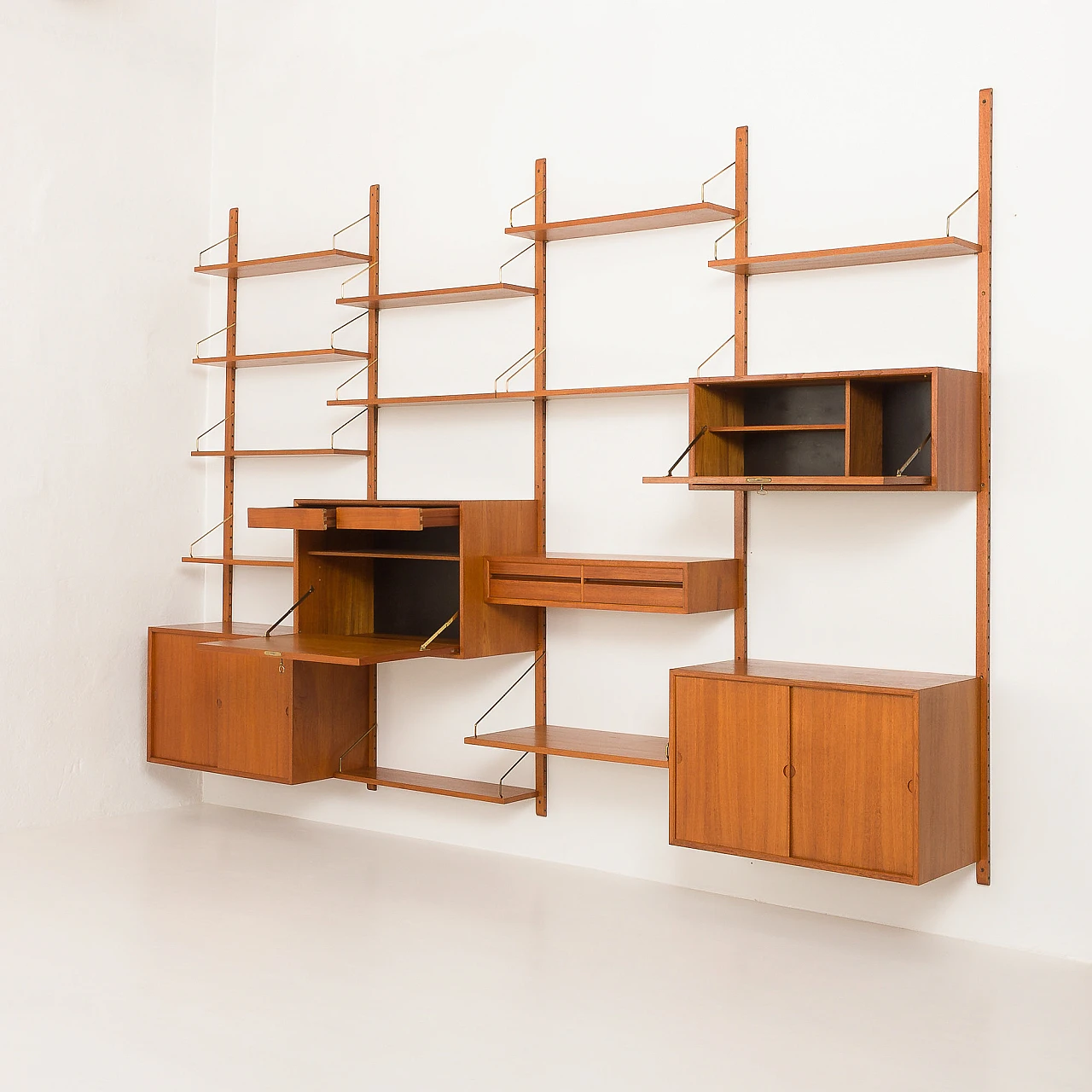 Modular teak bookcase by Poul Cadovius for Cado, 1960s 5