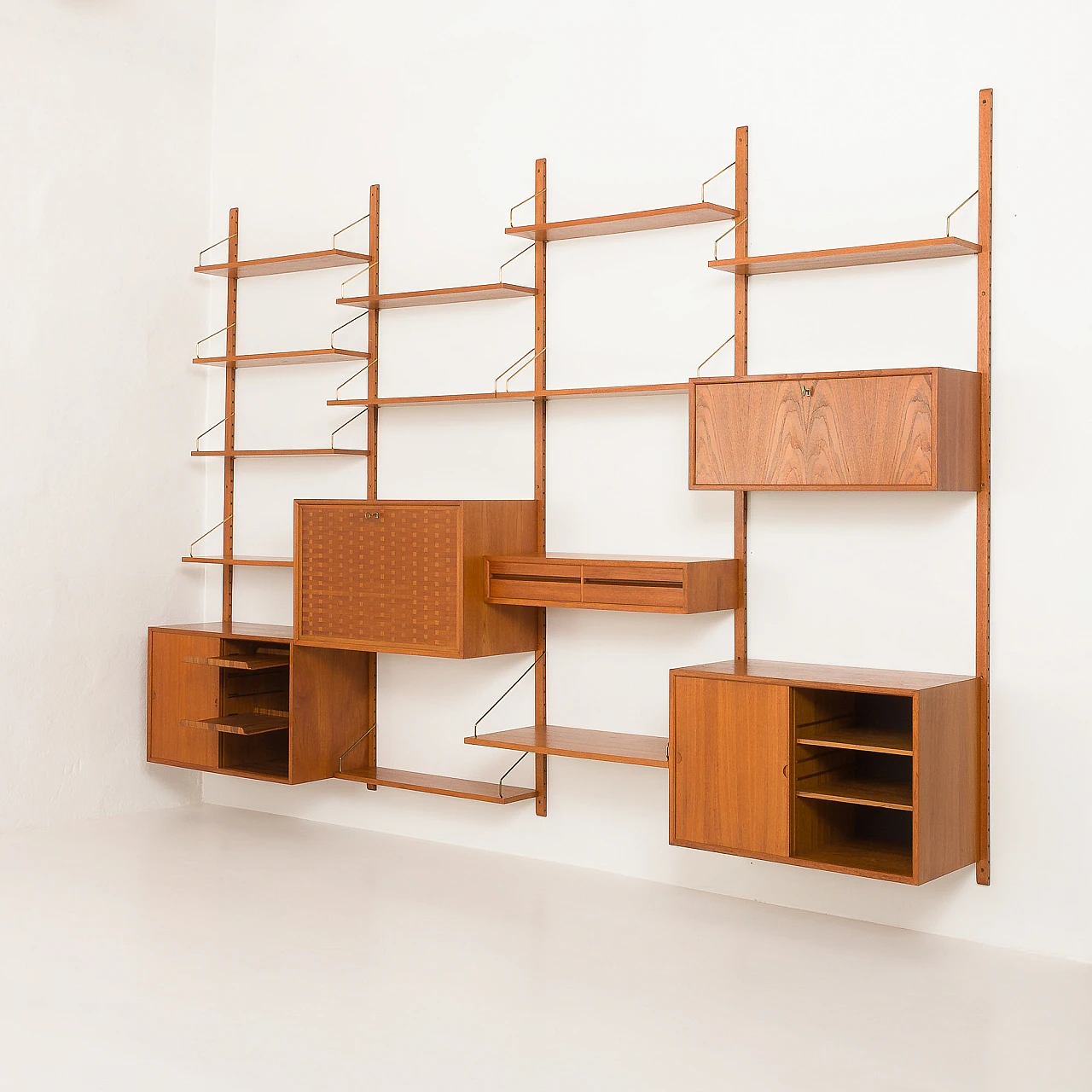 Modular teak bookcase by Poul Cadovius for Cado, 1960s 8