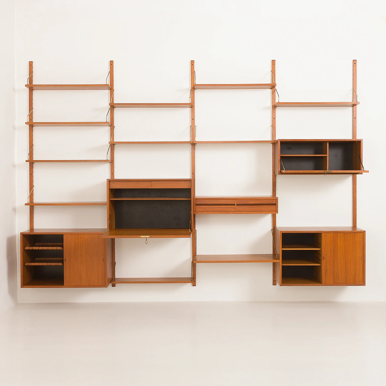 Modular teak bookcase by Poul Cadovius for Cado, 1960s 10