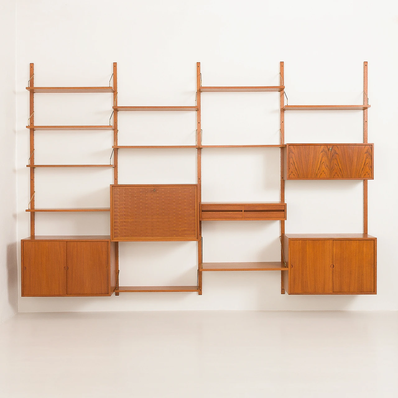 Modular teak bookcase by Poul Cadovius for Cado, 1960s 11