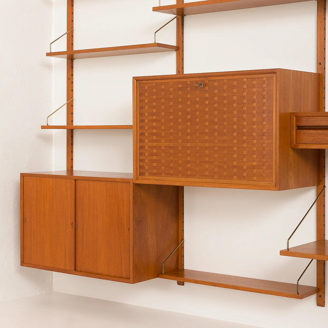 Modular teak bookcase by Poul Cadovius for Cado, 1960s 13