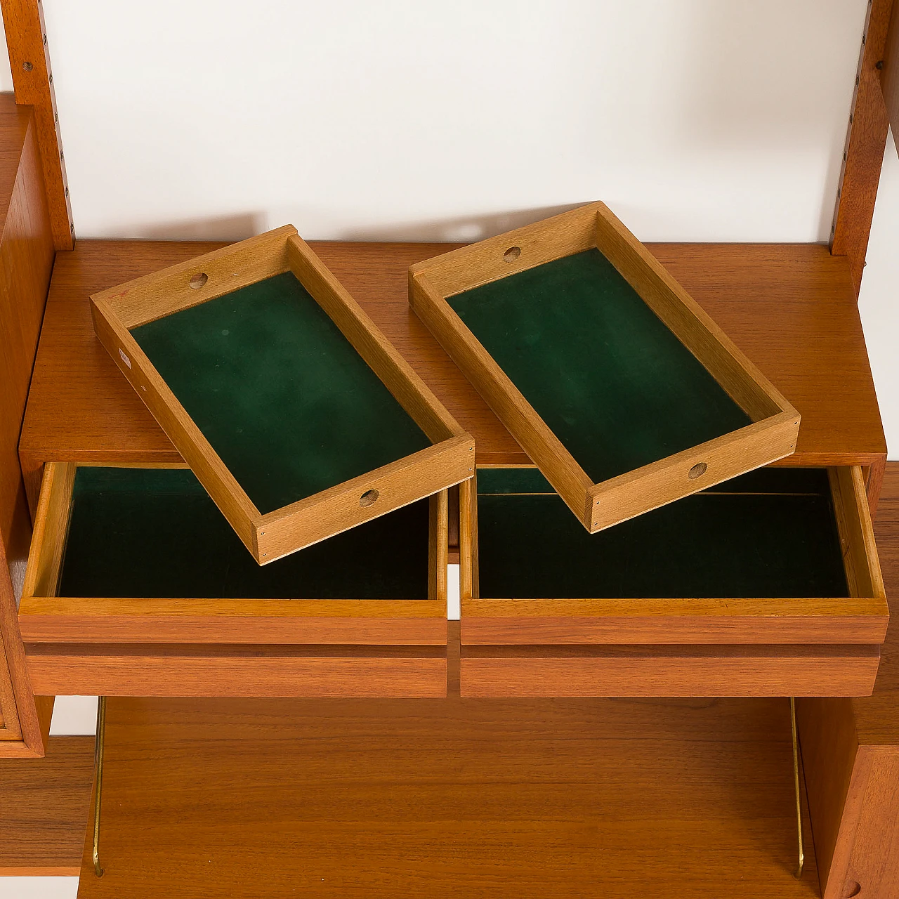 Libreria modulare in teak di Poul Cadovius per Cado, anni '60 16