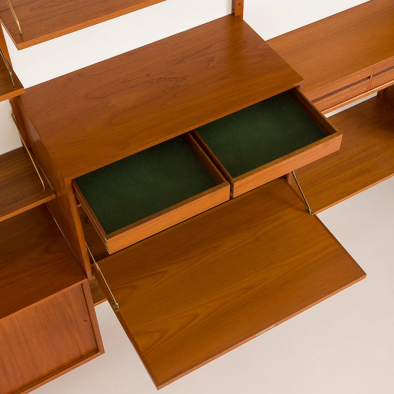 Modular teak bookcase by Poul Cadovius for Cado, 1960s 19