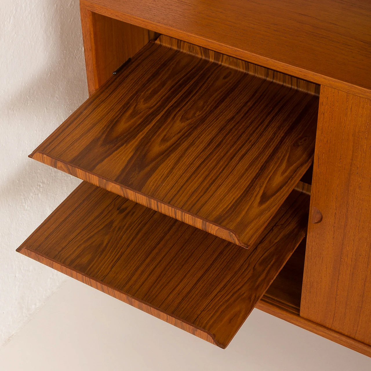 Libreria modulare in teak di Poul Cadovius per Cado, anni '60 22