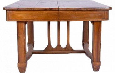 Rectangular table in wood with four legs, 2000s