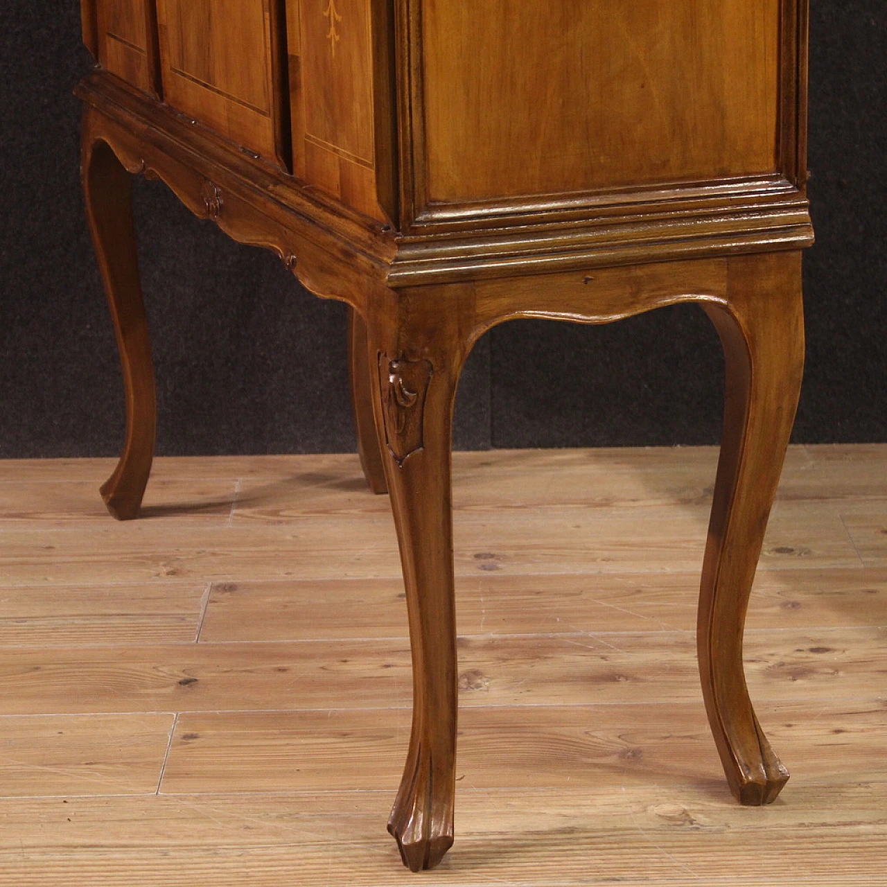 Venetian inlaid sideboard in walnut, maple and fruitwood, 1960s 7