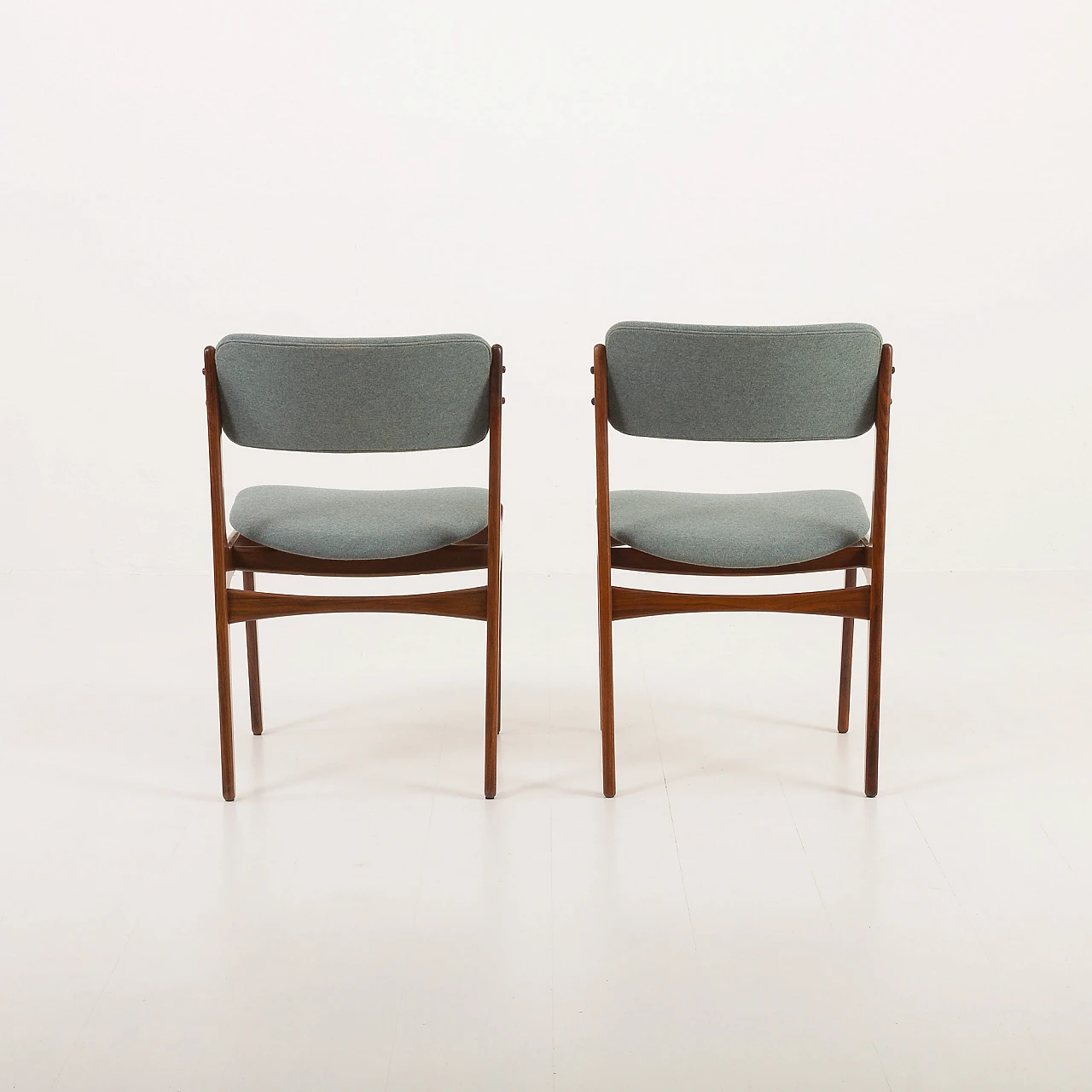 8 OD-49 chairs in rosewood and fabric by Erik Buch, 1960s 20