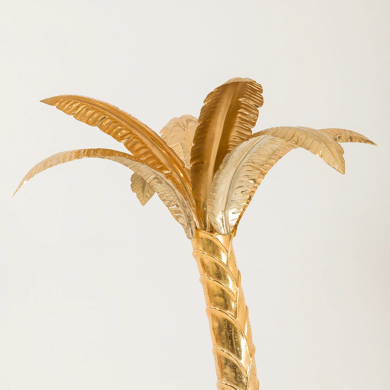 Brass and marble palm tree in the style of Maison Jensen, 1970s 5