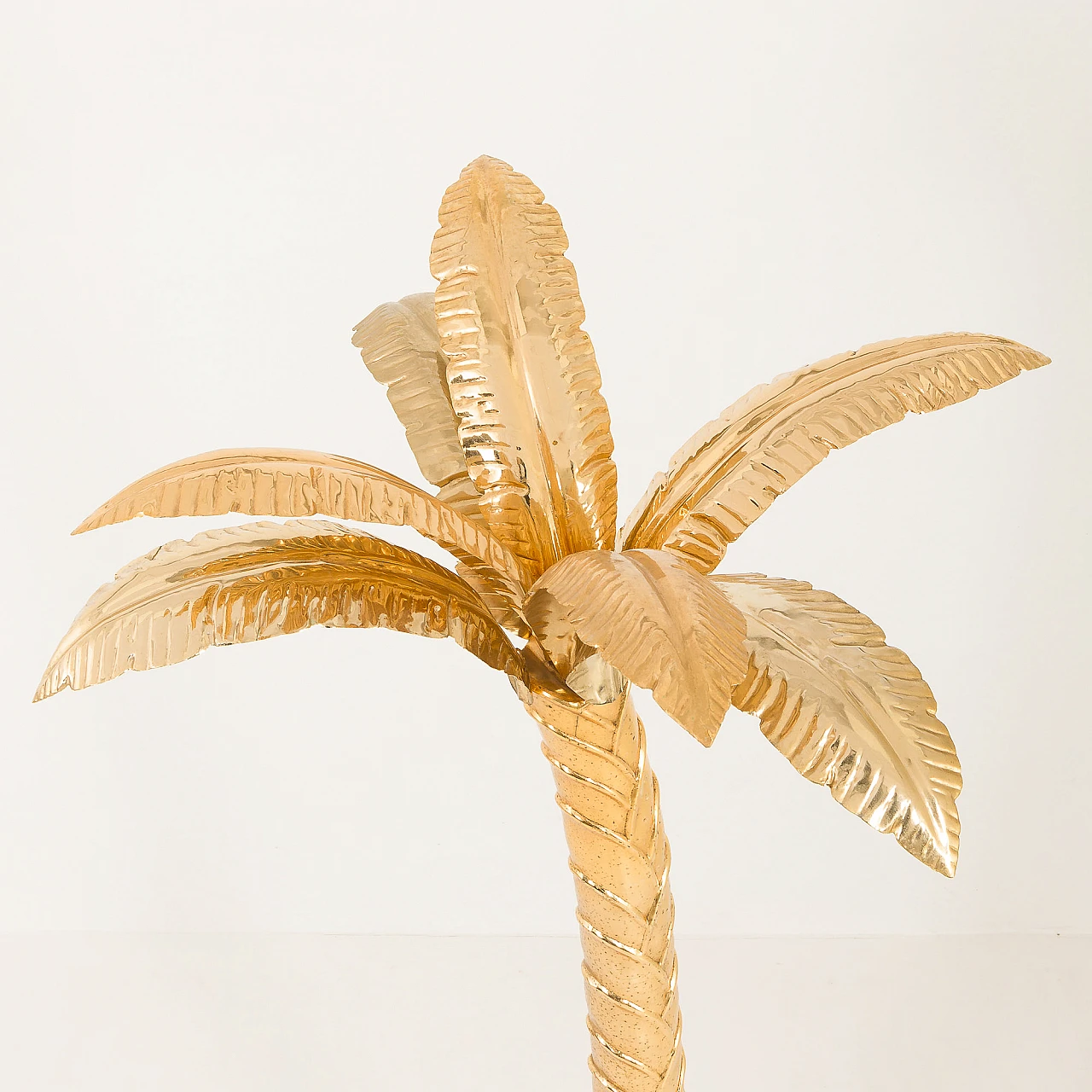 Brass and marble palm tree in the style of Maison Jensen, 1970s 7