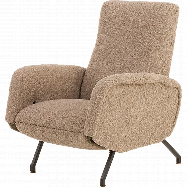 Reclining armchair in the style of Marco Zanuso, 1960s