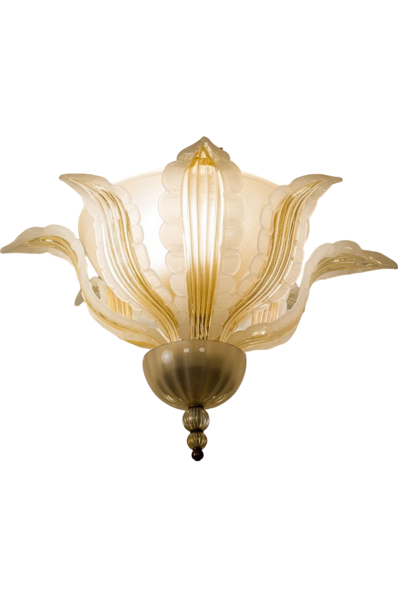 Flower-shaped ceiling lamp in Murano blown glass, 1960s 16