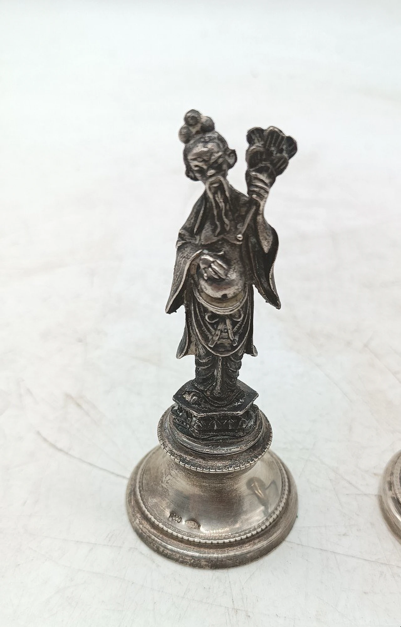 Pair of 800 silver figurines by Ricci & C. Alessandria 3