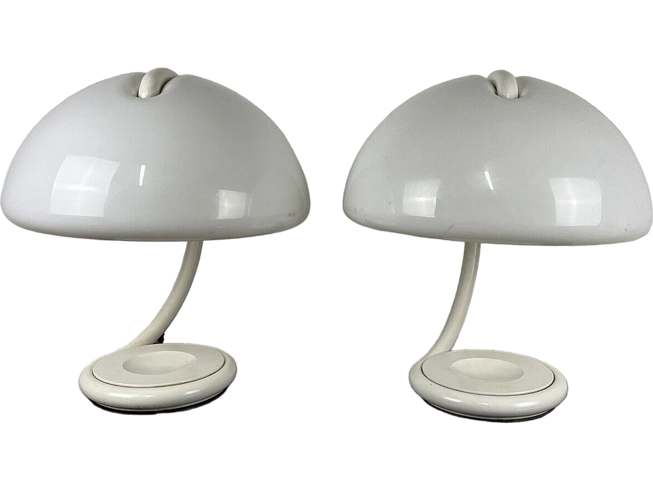 Pair of Cobra lamps by E. Martinelli for Martinelli Luce, 1960s 2