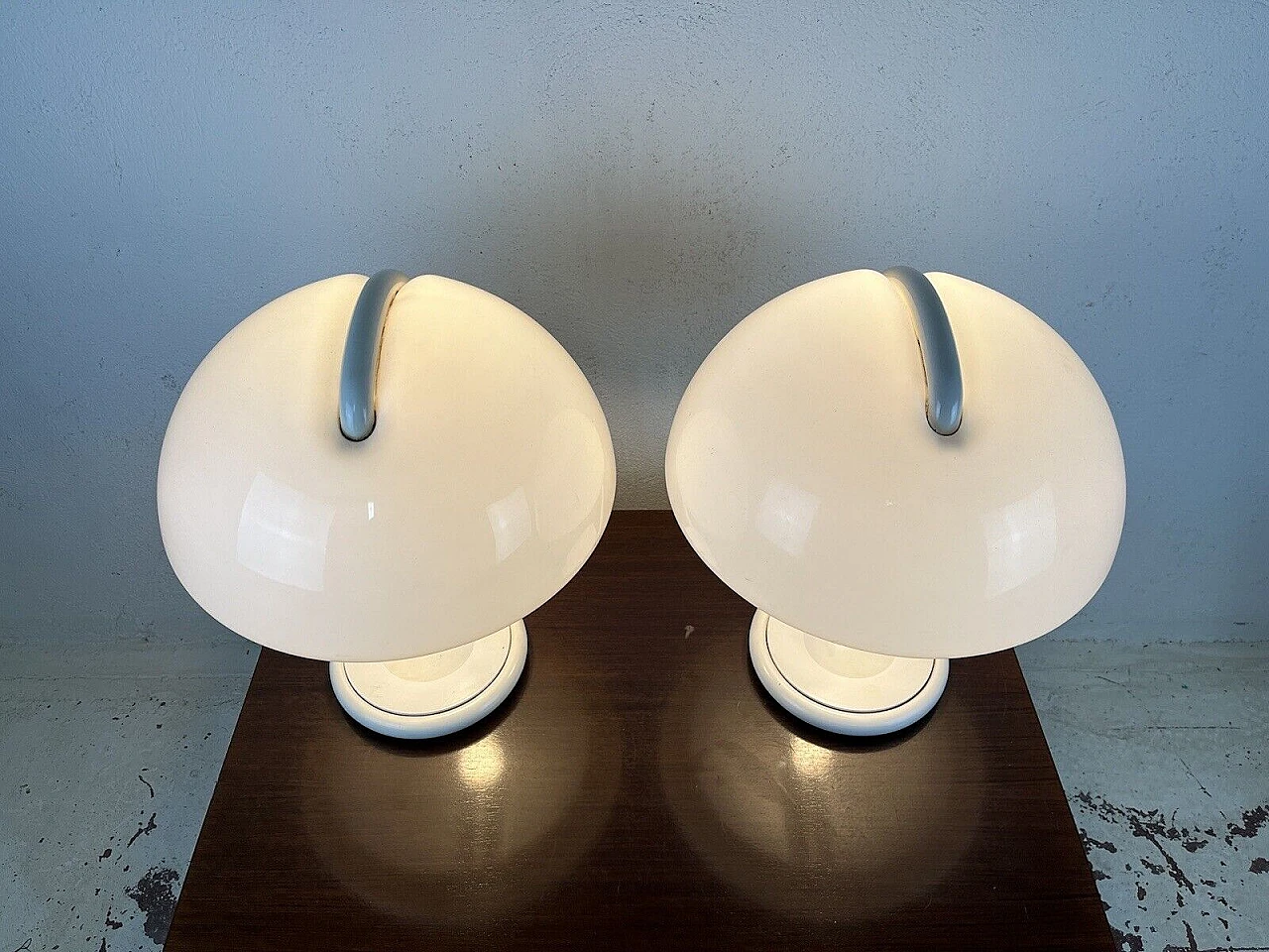 Pair of Cobra lamps by E. Martinelli for Martinelli Luce, 1960s 5