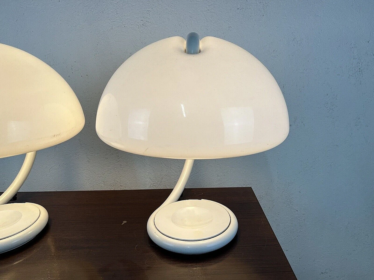 Pair of Cobra lamps by E. Martinelli for Martinelli Luce, 1960s 8