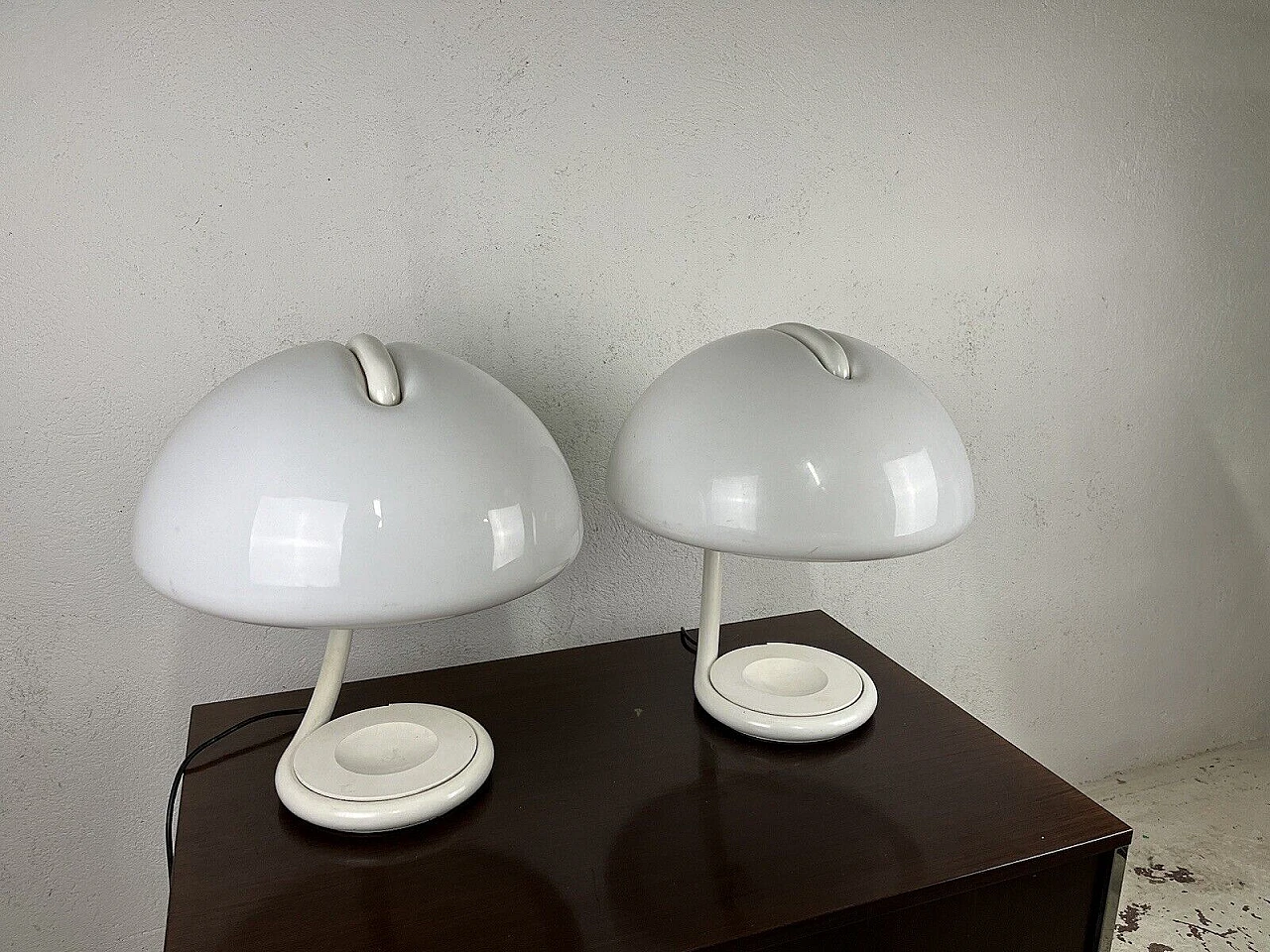 Pair of Cobra lamps by E. Martinelli for Martinelli Luce, 1960s 14