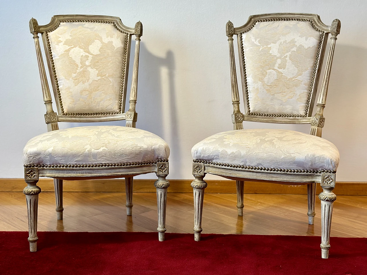 Pair of Louis XV chairs, 19th century 3