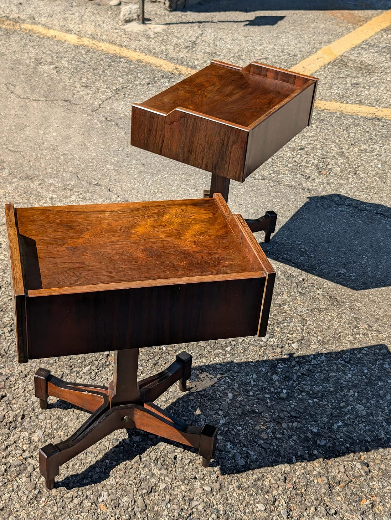 Pair of side tables by Claudio Salocchi for Sormani, 1960s 3