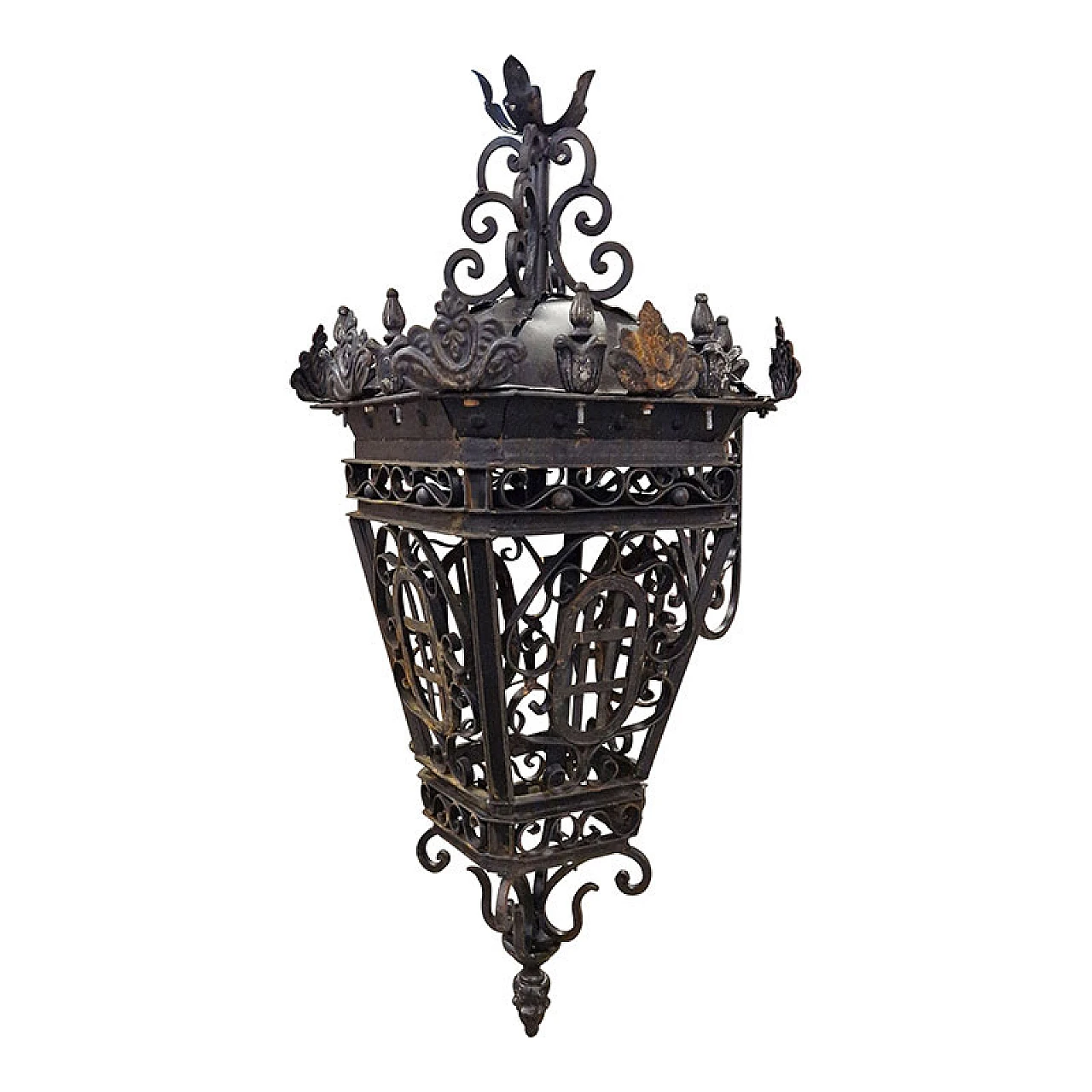 Wrought iron lantern, 1940s 1