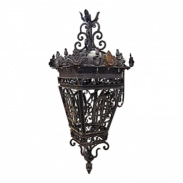 Wrought iron lantern, 1940s