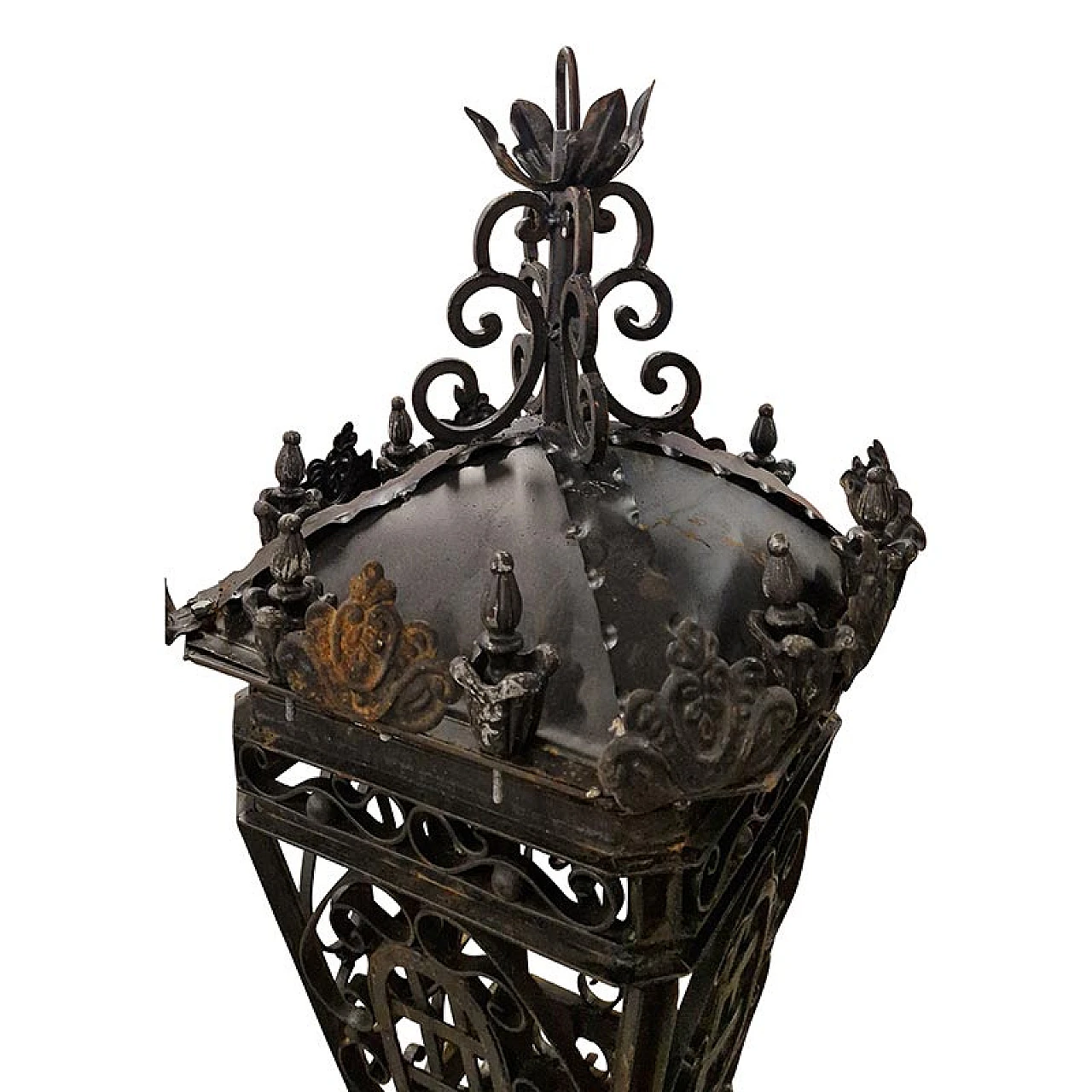 Wrought iron lantern, 1940s 5