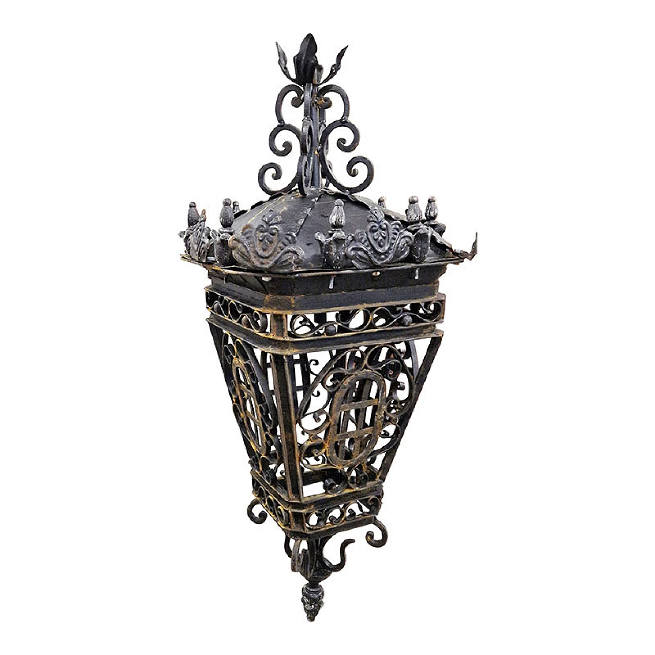 Wrought iron lantern, 1940s 6