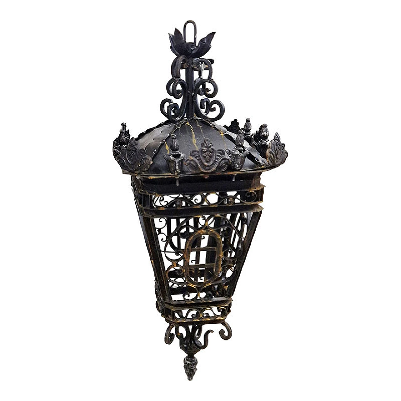 Wrought iron lantern, 1940s 7