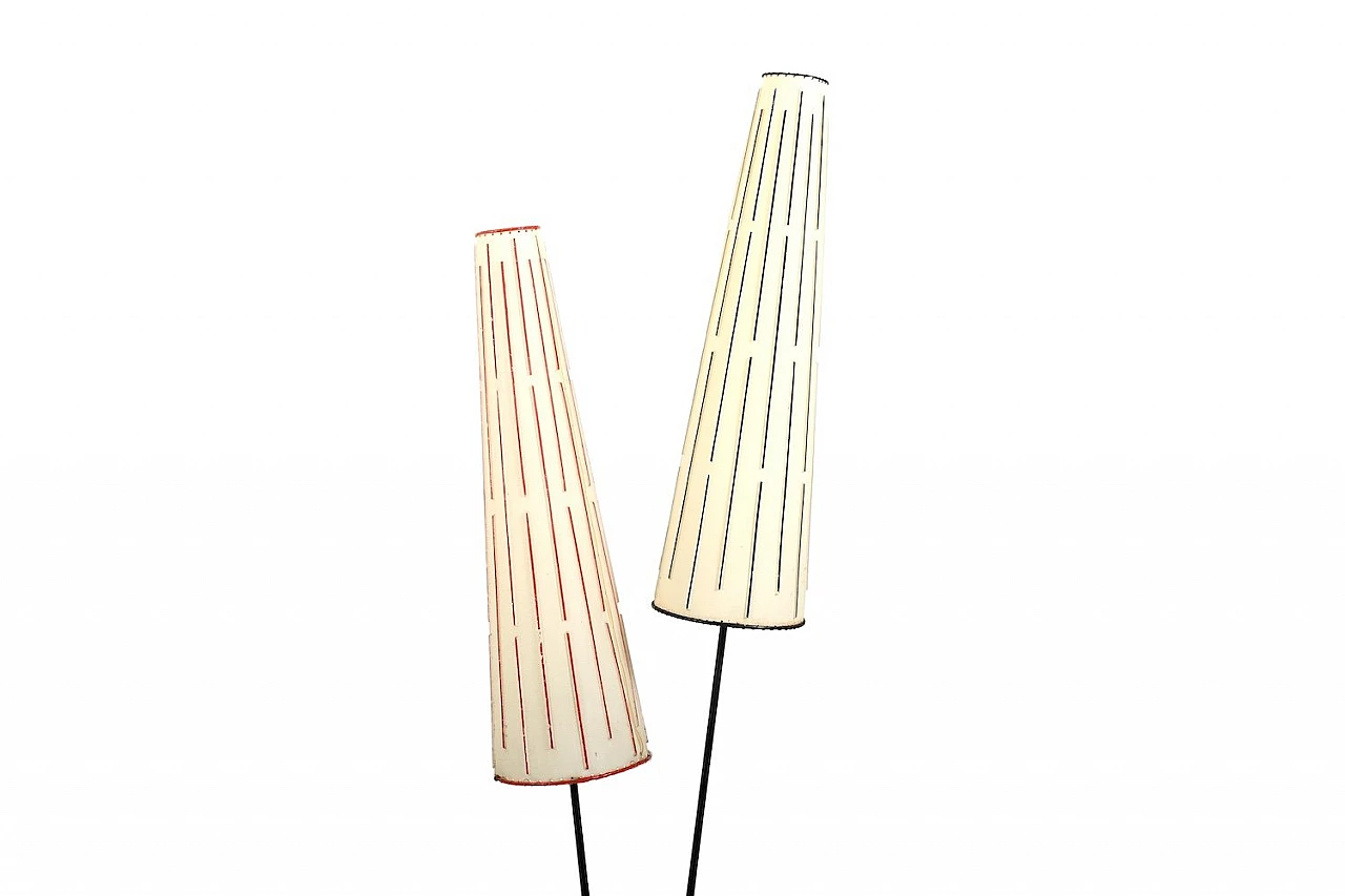 2-Light floor lamp in iron by Holm Sørensen & Co, 1950s 2