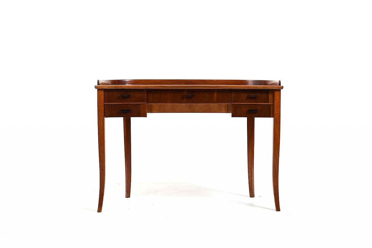 Danish Art Déco console in walnut with drawers, 1920s 1