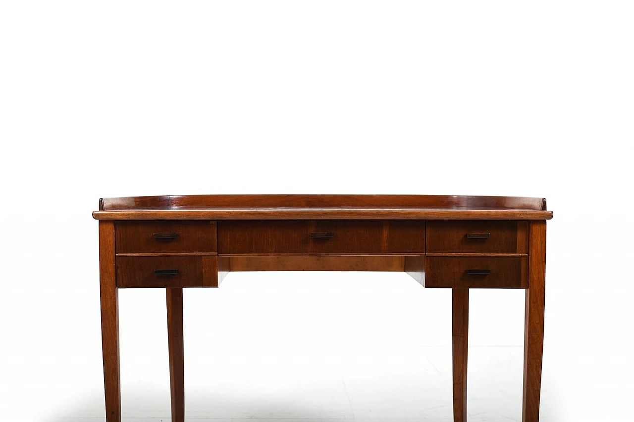 Danish Art Déco console in walnut with drawers, 1920s 3