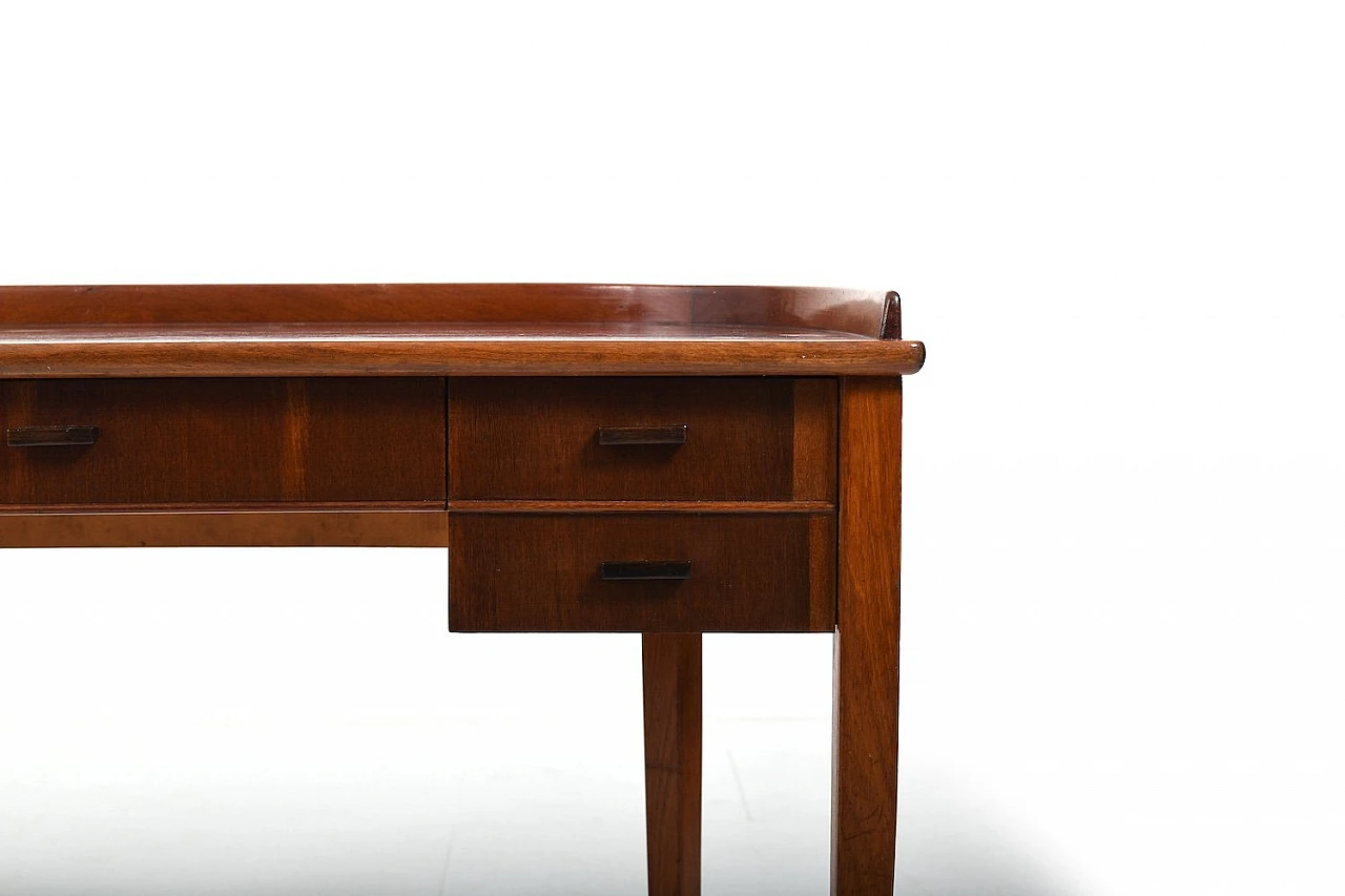 Danish Art Déco console in walnut with drawers, 1920s 4