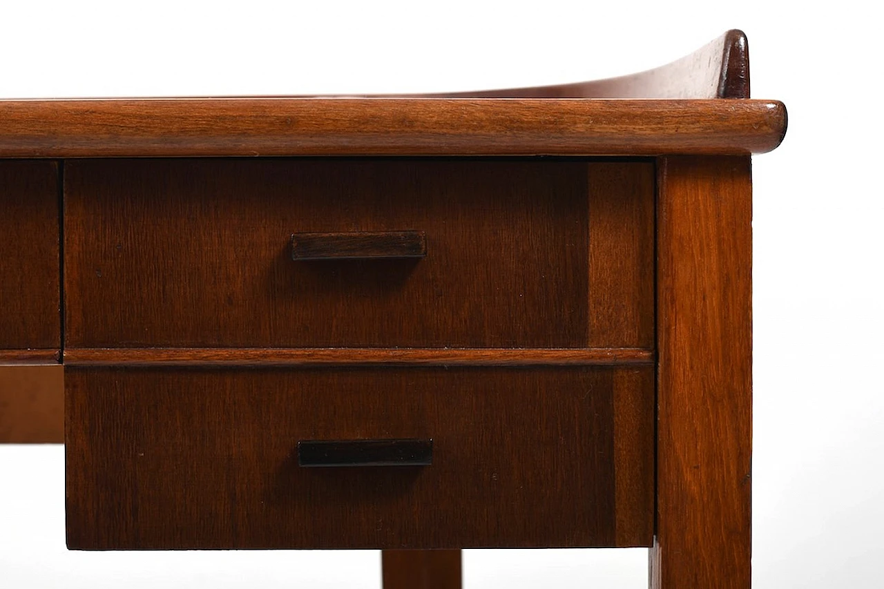 Danish Art Déco console in walnut with drawers, 1920s 5