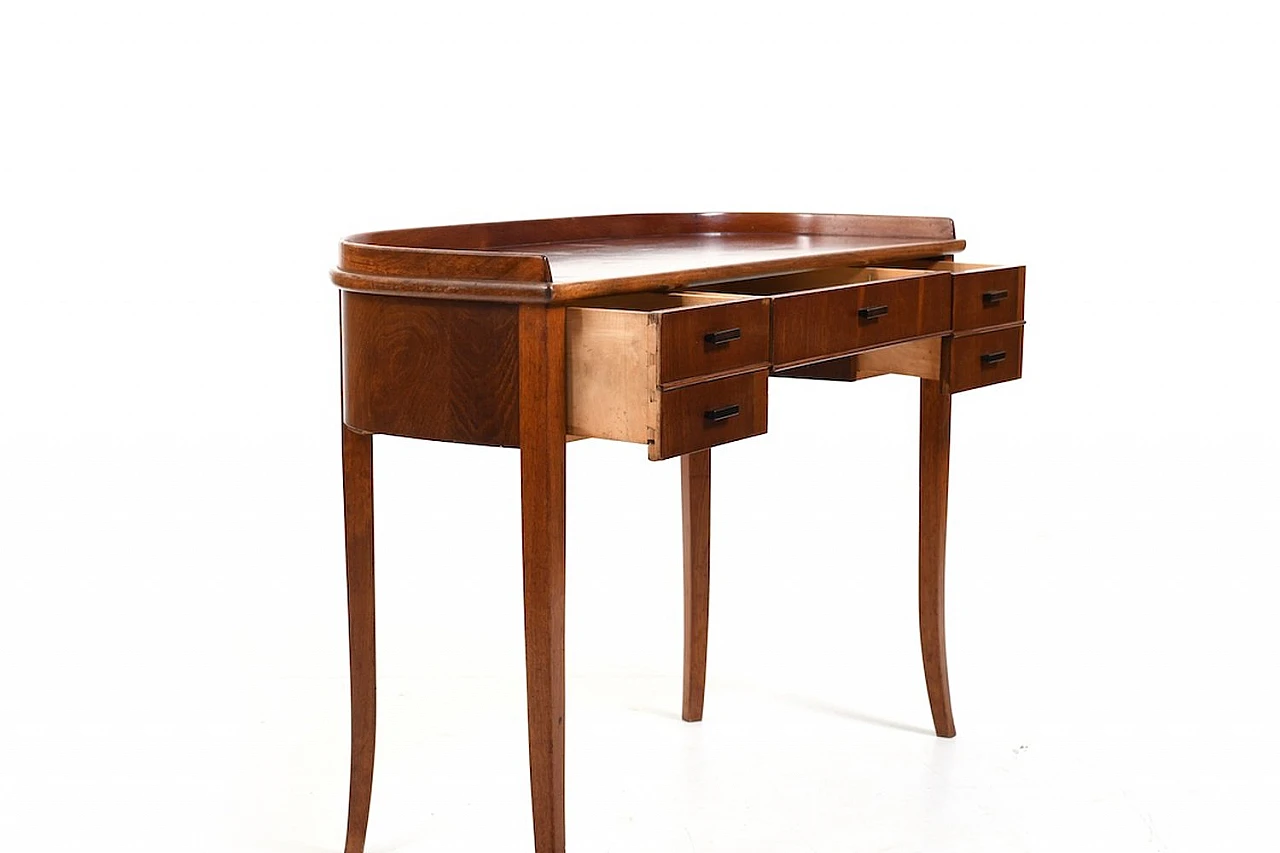 Danish Art Déco console in walnut with drawers, 1920s 6