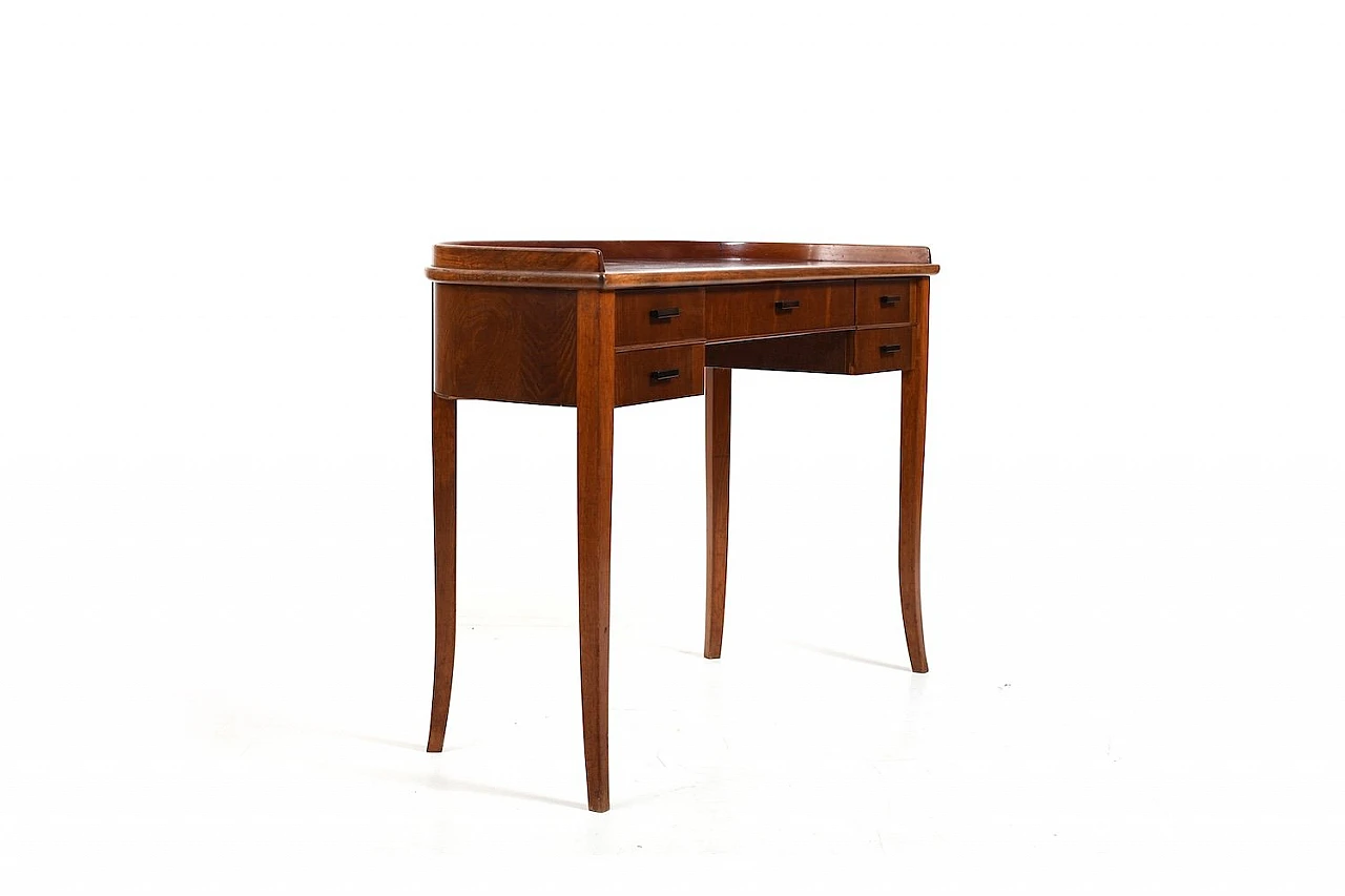 Danish Art Déco console in walnut with drawers, 1920s 7