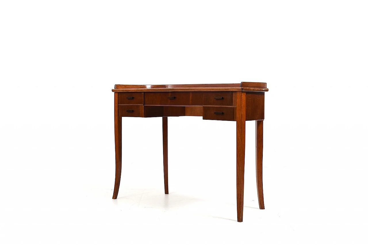 Danish Art Déco console in walnut with drawers, 1920s 8