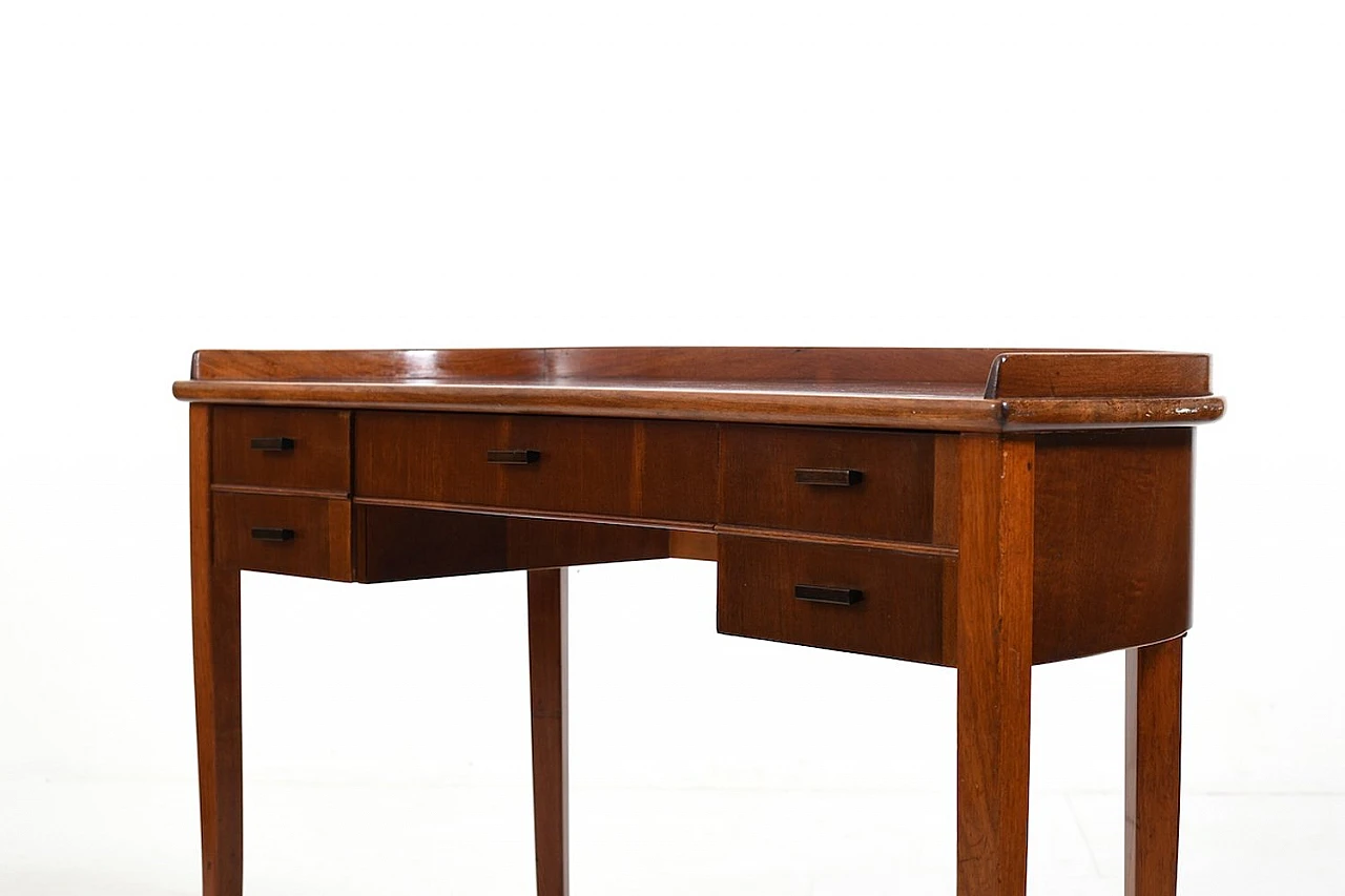 Danish Art Déco console in walnut with drawers, 1920s 9