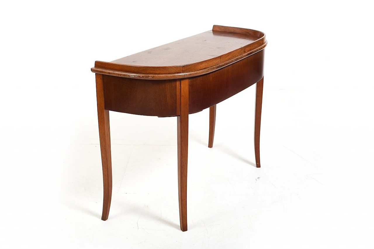 Danish Art Déco console in walnut with drawers, 1920s 10