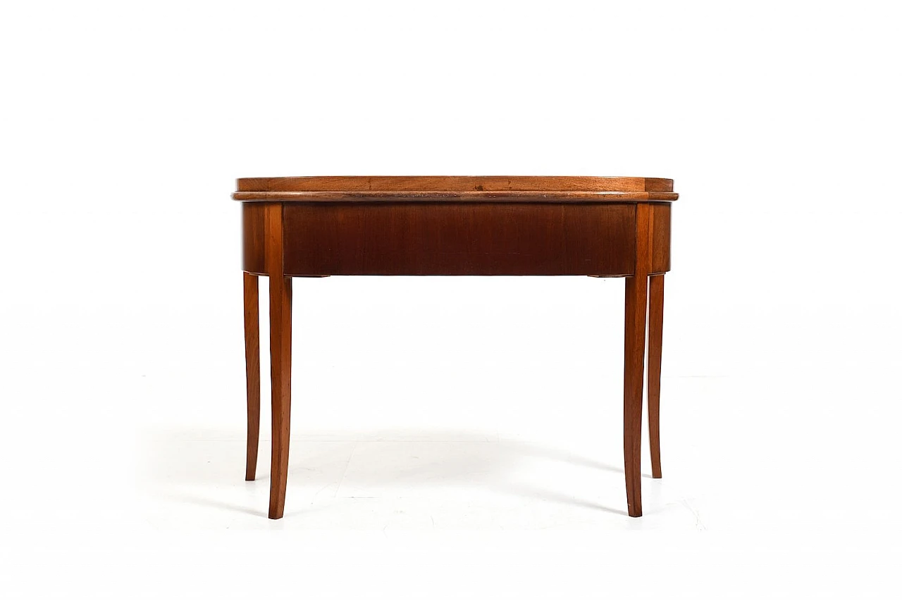 Danish Art Déco console in walnut with drawers, 1920s 11