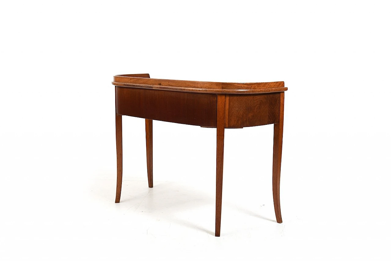 Danish Art Déco console in walnut with drawers, 1920s 12