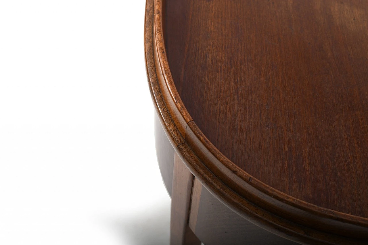 Danish Art Déco console in walnut with drawers, 1920s 13