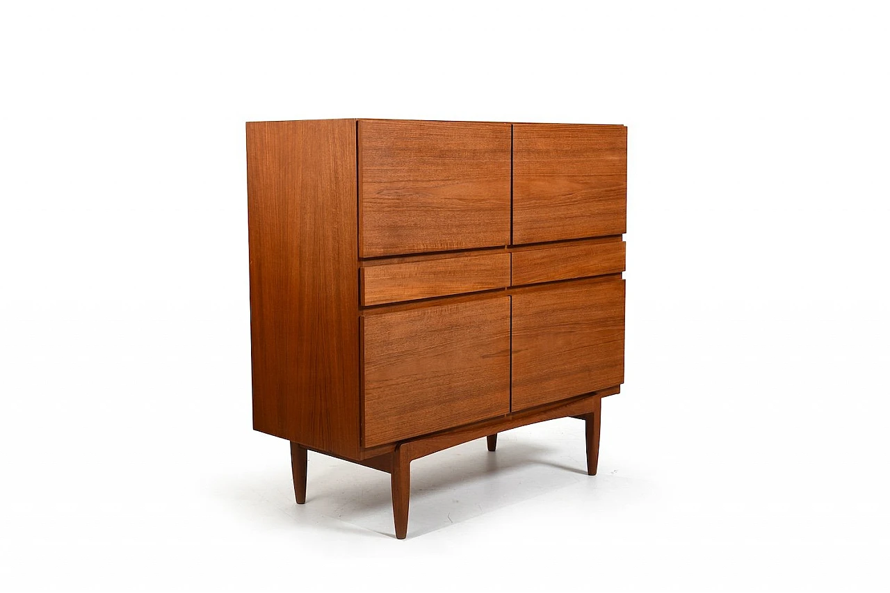 Teak sideboard with doors & drawers by Kofod-Larsen for Faarup, 1960s 2